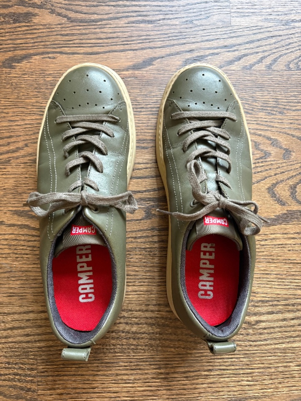 Camper Men's Runner Four Leather Sneakers - Green - Size 44 (US 11)